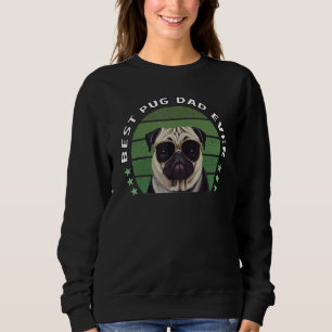 Best Pug Pap Ever Sunset Dutch Bulldog Pug Trui