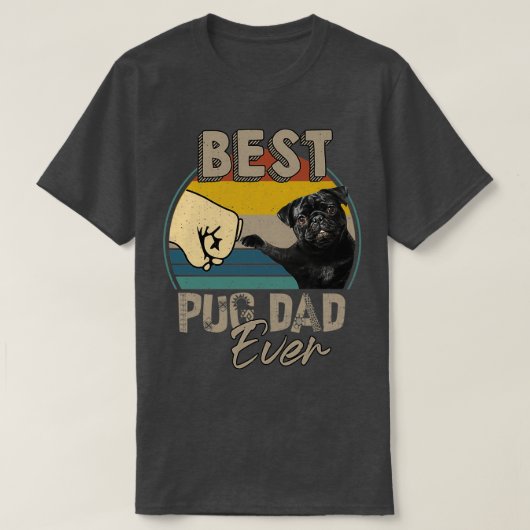 Best Pug Pap Ever T-shirt (Design voorkant)
