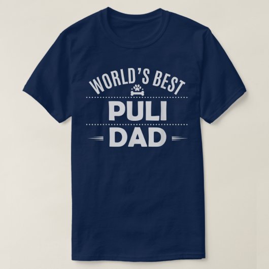 Best Puli Dad T Puli Dog Owner T-shirt (Design voorkant)