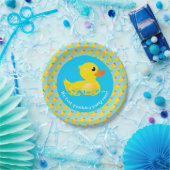 'Best Quacking Party Ever' Cute Yellow Rubber Duck Papieren Bordje (Feest)