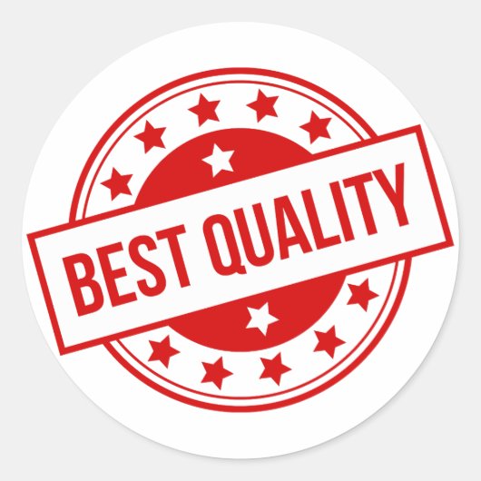 Best Quality Ronde Sticker (Voorkant)