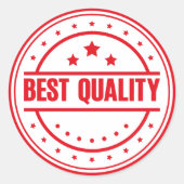 Best Quality Ronde Sticker (Voorkant)