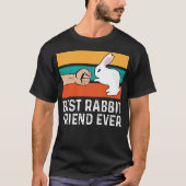 Best Rabbit Friend est Fist Bump Cute Bunny T-shirt (Voorkant)