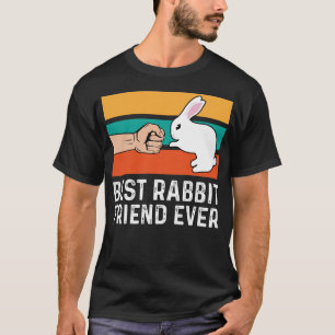 Best Rabbit Friend est Fist Bump Cute Bunny T-shirt