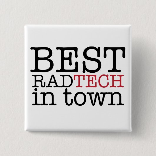 Best Rad Tech in City Button (Voorkant)