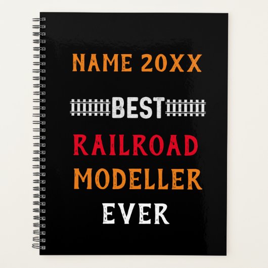 Best Railroad Modeler Ever (Change Name Text) Planner (Voorkant)