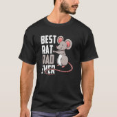 Best Rat Dad Ever Cute Animal Rats Father Daddy Pa T-shirt (Voorkant)