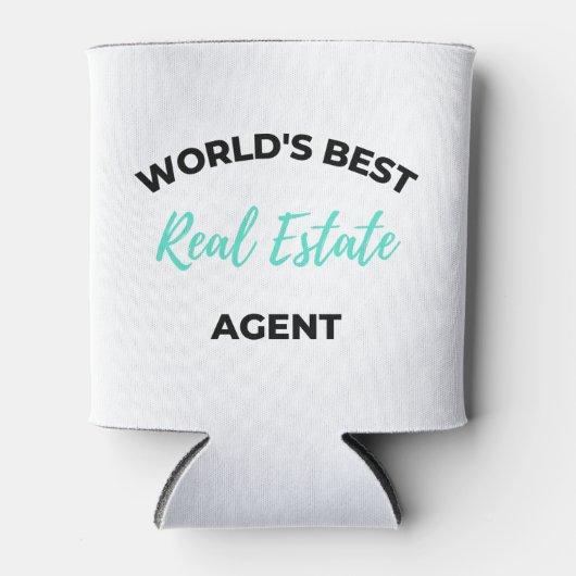 Best Real Estate Agent 2 ter wereld Blikjeskoeler (Voorkant)