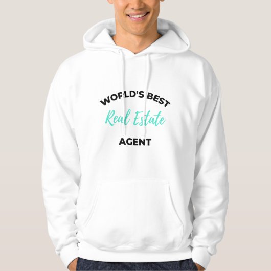 Best Real Estate Agent 2 ter wereld Hoodie (Voorkant)