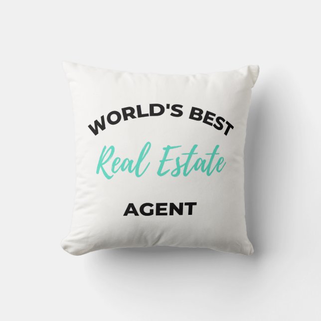 Best Real Estate Agent 2 ter wereld Kussen (Voorkant)