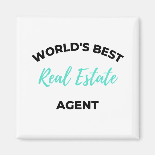 Best Real Estate Agent 2 ter wereld Magneet (Voorkant)