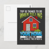 Best Real Estate Agent Briefkaart (Voorkant / Achterkant)