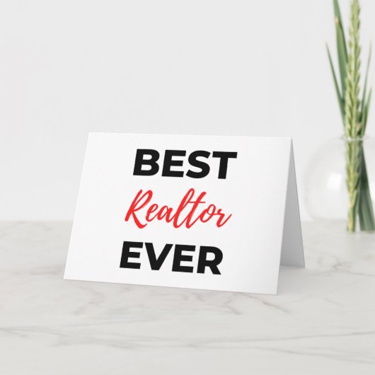 Best Realtor Ever 2 Feestdagen Kaart (Voorkant)