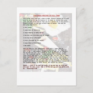 Best Recipe of All Time - Gospel Tract Briefkaart
