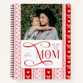 Best Recipes Mom Photo Coquette Stripes Pattern Notitieboek (Voorkant)