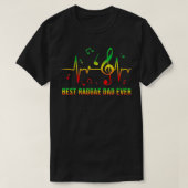 Best Reggae Dad Gift Cool Rasta Jamaica Music Symb T-shirt (Design voorkant)