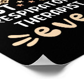 Best Respiratory Therapist ever Leopard Rainbow Gi Poster (Hoek)