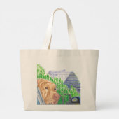Best Ride Ever Waterverf Souvenir Grote Tote Bag (Achterkant)