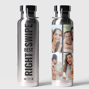 Best Right Swipe Photo Collage Valentijnsdag Gift Waterfles
