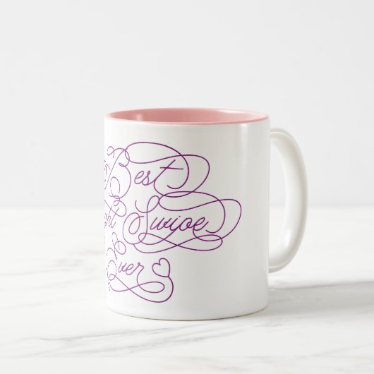 Best right Swiy Ever Funny Vriendin Love Quote Tweekleurige Koffiemok (Voorkant rechts)