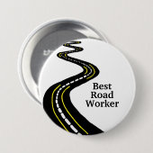 Best Road Worker Button (Voorkant /achterkant)