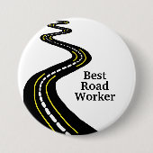 Best Road Worker Button (Voorkant)
