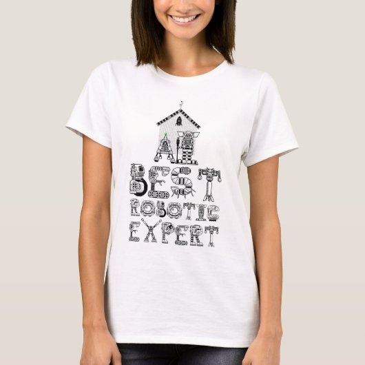 Best Robotic Expert Funny Robotics T-shirt (Voorkant)