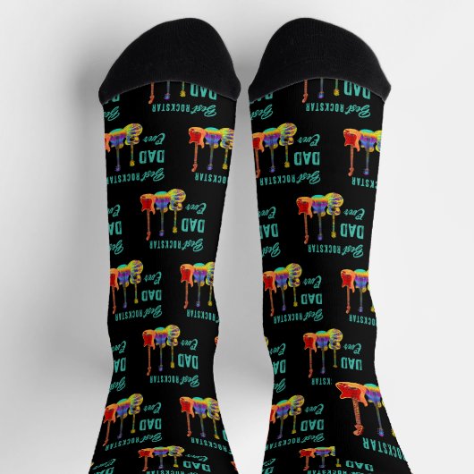 Best Rockstar Dad Ever Guitar Sokken (Top)