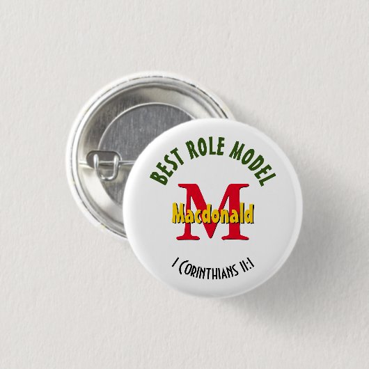 BEST ROLE MODEL Speciaal uitgeruste docent mam Ronde Button 3,2 Cm (Voorkant /achterkant)