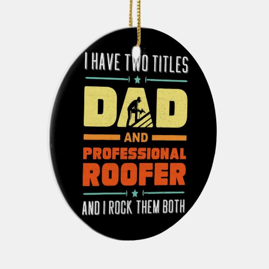 Best Roofer Pap Building Repareren beschadigde dak Keramisch Ornament (Rechts)