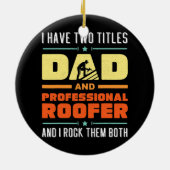 Best Roofer Pap Building Repareren beschadigde dak Keramisch Ornament (Achterkant)