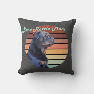 Best Rottie mama Retro Kussen