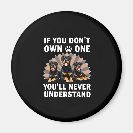 Best Rottweiler Art For Men Women Kids Rottie Rott Magneet (Voorkant)