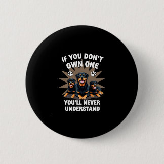 Best Rottweiler Art For Men Women Kids Rottie Rott Ronde Button 5,7 Cm