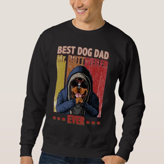Best Rottweiler Dog Dad Life Vaderdag Trui (Voorkant)