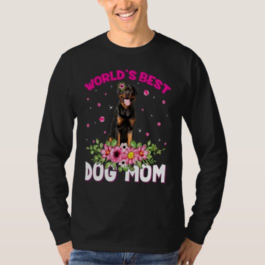 Best Rottweiler Dog Mam Moederdag T-shirt (Voorkant)