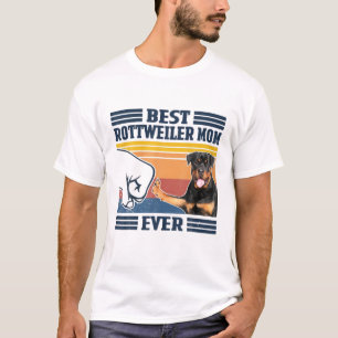 Best Rottweiler Mam ooit Funny Dog Mam Mothers Gif T-shirt