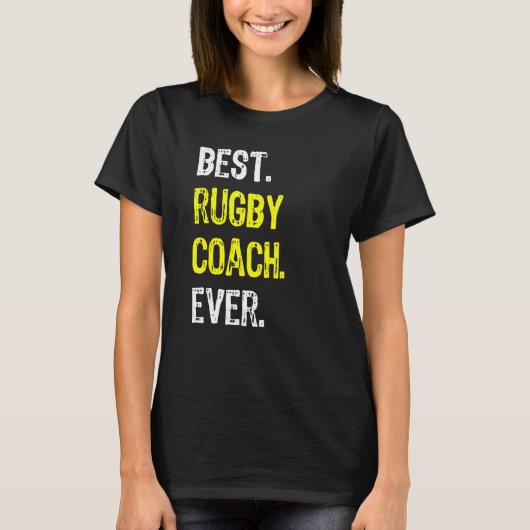 Best Rugby Coach Ever T-shirt (Voorkant)