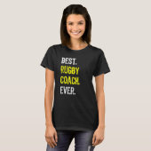 Best Rugby Coach Ever T-shirt (Voorkant volledig)