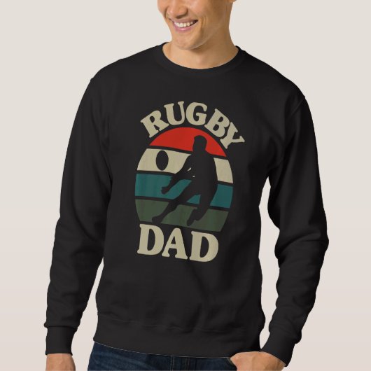 Best Rugby Dad Rugby Player Fathers Day Rugby Dadd Trui (Voorkant)