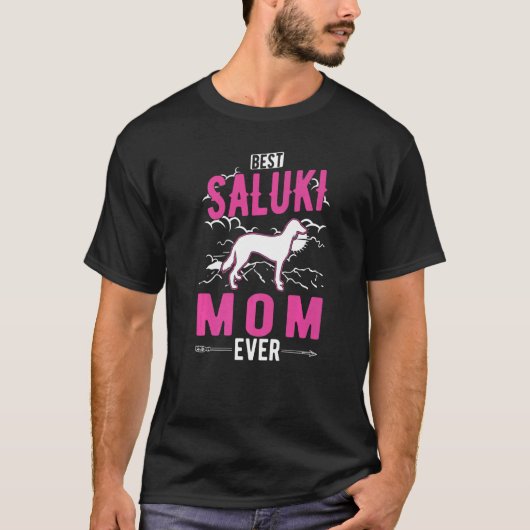 Best Saluki Mom Ever T-shirt (Voorkant)