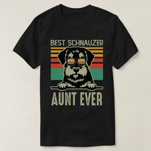 Best Schnauzer AUNT EVER T-shirt (Design voorkant)