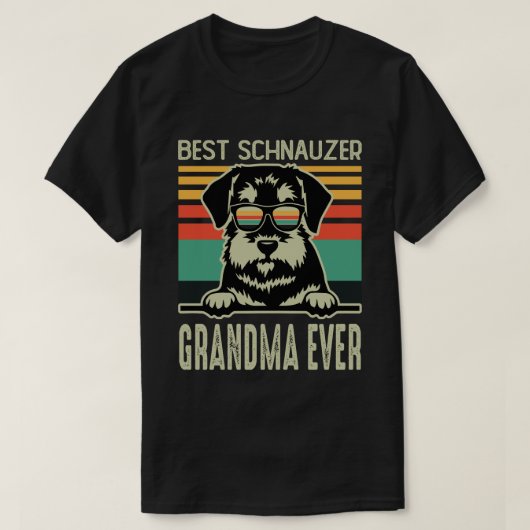 Best Schnauzer GRANDMA EVER  T-shirt (Design voorkant)