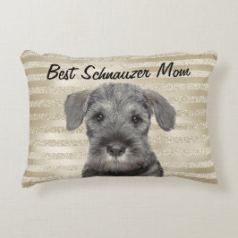 Best Schnauzer Mam Accent Pillow Accent Kussen
