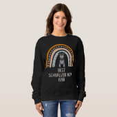 Best Schnauzer Mam Ever Dog Boho Rainbow Trui (Voorkant volledig)