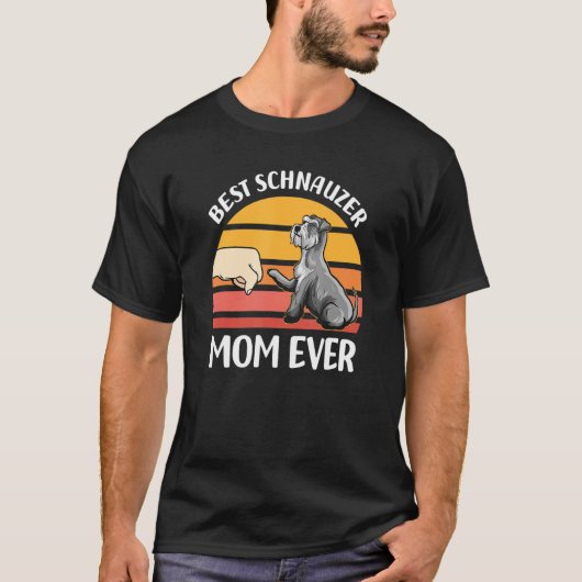 Best Schnauzer Mom Ever - Schnauzer T-shirt (Voorkant)