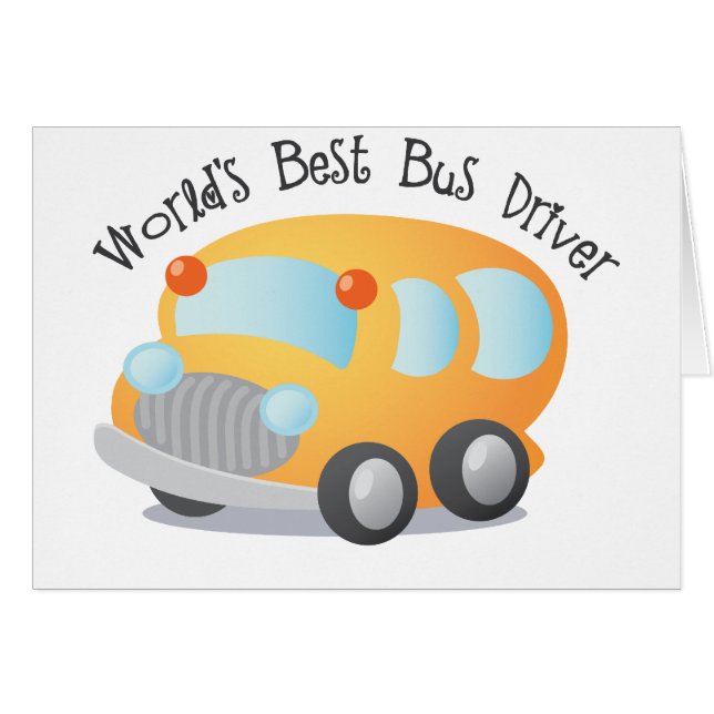 Best School Bus Driver Gift ter wereld (Voorkant Horizontaal)