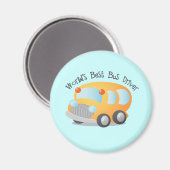 Best School Bus Driver Gift ter wereld Magneet (Voorkant / Achterkant)