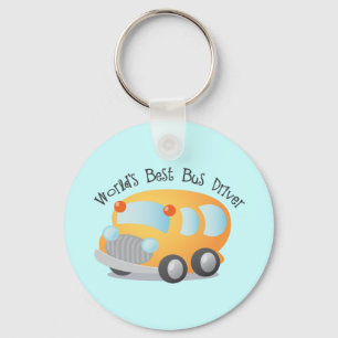 Best School Bus Driver Gift ter wereld Sleutelhanger