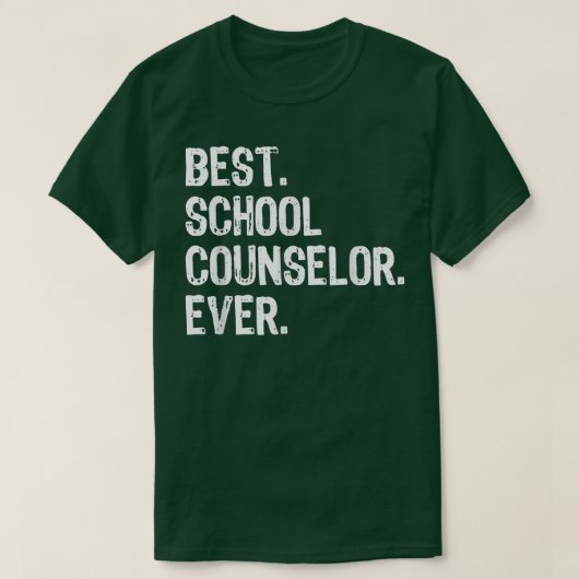 Best School Counselor Ever Funny Gift Kerstmis T-shirt (Design voorkant)
